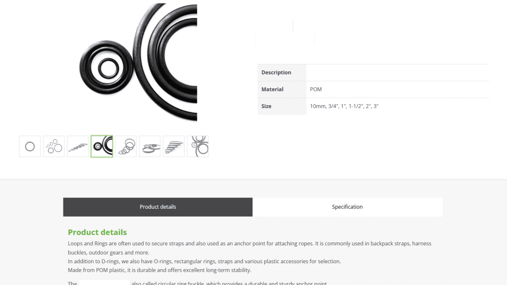 Loops and Rings 產品文案