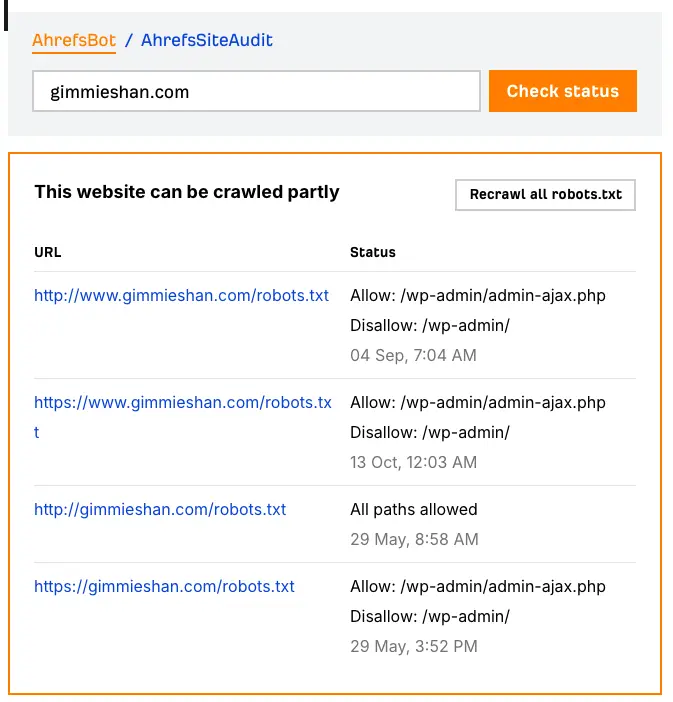 02 AhrefsBot-crawl-checker
