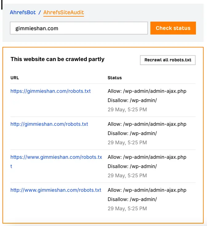 03 AhrefsSiteAudit-crawl-checker